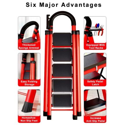 6 step Heavy Duty Ladder Foldable